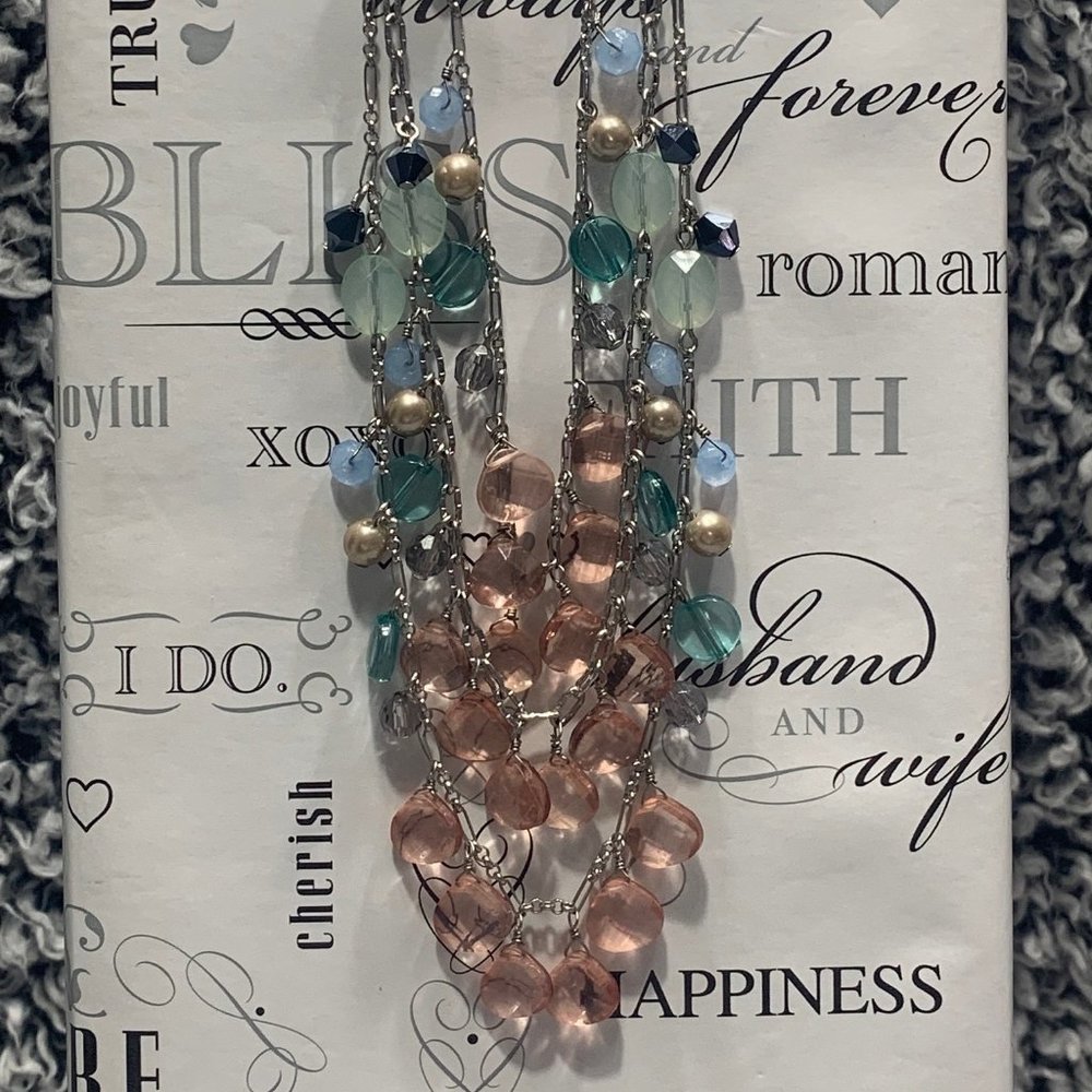 NWT Talbots Silver Three Strand Necklace